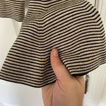 A.L.C. Shiloh Striped Crop Wool Blend Blouse Photo 13