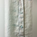 The Drop 100% Linen Women's Long Sleeve Oversized Shirt Dress Size Small Blue Photo 5