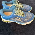 ASICS Women's Blue and Yellow Running Shoes Photo 2