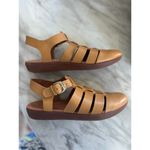 FitFlop  Brown Leather Fisherman Ankle Strap Comfort Sandal Photo 2