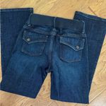 Old Navy  Low Rise Maternity Bootcut Jeans Women’s Small Blue Dark Wash Denim Photo 4