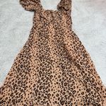 Reformation  Hannah Leopard/Cheetah Print Midi Dress Photo 2