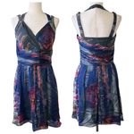 Andrew Marc Silk Watercolor Dress Photo 1
