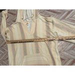 C&C California Striped V Neck Hoodie Pullover Sweatshirt Women's Medium Hippie Photo 4