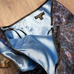 Betsey Johnson Betsy Johnson Evening Metallic Blue Leopard Print Prom/Homecoming/Wedding Dress Photo 13