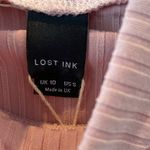 Lost Ink Flare sleeve ribbed Top NWT Pink Photo 3