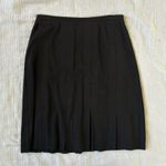 Misook Exclusively Petite Knit Black Pleated Skirt Womens medium A line Photo 0