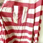 Lucky Brand  red and white striped long sleeved top Photo 3