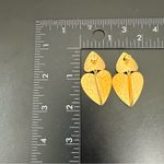 Kate Spade New York Worn Gold Metal Petal Drop Earrings 21g. Photo 11
