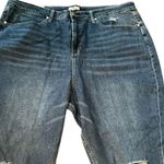 BP Women's Distressed Straight Blue Jeans Medium Wash size 20 Photo 3