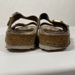 Birkenstock  Arizona Suede Leather Sandals in Vintage Metallic Rose Copper Sz 38N Photo 4