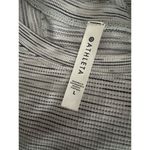 Athleta  Gray Black Large Short Sleeve Top Photo 4