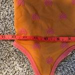Urban Outfitters  Heart Pattern Bandeau - bralette top Orange and Pink M/L Photo 3
