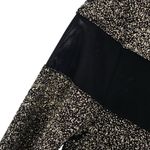 Shoshanna  Midnight Sparkly Gold and Black Bodycon Maxi Dress Gown Photo 10