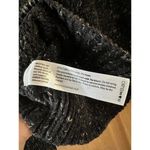 Eileen Fisher  Black Marbled Chunky Knit Scoop Neck Sweater Women’s size Medium Photo 8