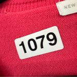 New York & Company Long Sleeve V Neck Basic Sweater Womens Medium Pink Photo 8