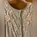 Johnny Was  light green & cream floral embroidered mini dress Photo 4