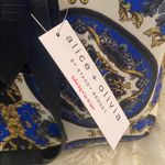 Alice + Olivia Duffle Bag Elegant Blue Tan color zipper two pockets on each side Photo 1