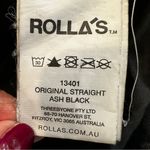 Rolla's Women's Original High Rise Straight Leg Jeans Size 26 Ash Black Photo 12