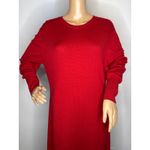 Neiman Marcus NWT  the cashmere collection red crewneck sweater dress XL Photo 5