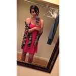 Forever 21  hot pink cut out skater dress Photo 1