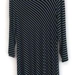 Chico's Travelers B&W Striped Asymmetric Tunic Photo 0