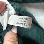 J.Crew Womens Cable Knit Sweater Size XS Green Alpaca Wool Turtleneck Ruffle Photo 7