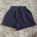 Frankie Shop Navy athletic high rise shorts size XS Blue Photo 3