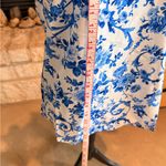 SheIn Blue Floral Patterned Blouse Photo 6