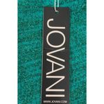 Jovani NWT  Sz.2 Jade Green Glitter Knit Backless Mini Cocktail Party Dress Photo 4