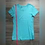 Lilly Pulitzer Turquoise Blue Short Sleeve Crew Neck Fitted Tee Shirt Size M Photo 7