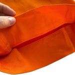 Versace  Cady Bright Orange Pants IT/EU 42 Viscose Satin Bootcut Shiny US 6 Med M Photo 14