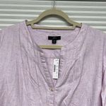 J.Crew NWT Lavender Pastel Speckled Open V-neck Donegal Flannel Shirt Size XS Photo 3