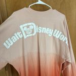 Disney Walt World Spirit Jersey Size Large Coral Ombre 2 Tone Long Sleeve Shirt Photo 3
