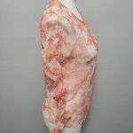 ZARA sheer floral mesh organza blouse size medium Photo 2