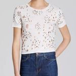 Alice + Olivia Distressed Hole Tee Shirt Sequence Gypsie Hippie Hobo Bohemian Photo 0