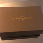 Carolinna Espinosa Leather With Rhinestone Block Heels Black Size 5 Photo 8