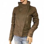 Vince Moto Brown Leather Jacket Size XS Soft Leather Boho Vibe Perfect Condition Photo 1