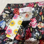 Kapukino Floral Black Skirt with Tulle Hem Size M Pink Size M Photo 6