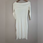 o.p.t. White Off The Shoulder Long Sleeve Maxi Sweater Dress size XS $198 Photo 4
