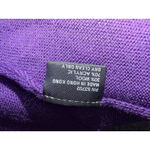 Vintage Snuggler Ski Wear Purple Wool Blend Turtleneck Sweater Size S Embroidery Photo 8