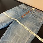 Alice + Olivia AO.LA Good highrise exposed button lightwash distressed jeans, 27 Photo 10