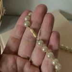 Champagne Pearl Ivory Short Necklace Vintage “Zionne” Twist Clasp Bauble Jewelry White Photo 5