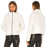 LTH JKT Cay Cropped Puffer Jacket in Pearl White Size Small White Photo 1