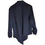 NWT Open Front Cardigan Womens 2X Lagenlook Made In USA Flowy Travel by Noir Blue Photo 1