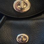 Coach  Mini Backpack Leather Turnlock Rucksack Black Photo 3