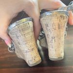 Solanz Metallic Strappy Wedge Sandals  Photo 5