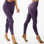 Zyia Active High Waist Shimmer Metallic Leggings Women’s Size 6-8 Plum Athletic Photo 1