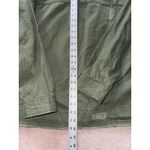 Hollister Women's Utility Distressed Jacket Shirt Army Green Size Large NWT Photo 8