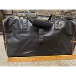 Karl Lagerfeld Lagerfeld PVC Faux Brown Leather Duffle Bag Unisex Overnight Weekender Photo 1